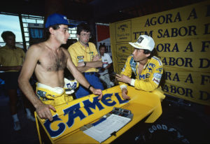 JRPA 8301 金子博が撮影した1987年 F1 Brasil  GP Ayrton Senna/中嶋悟の写真